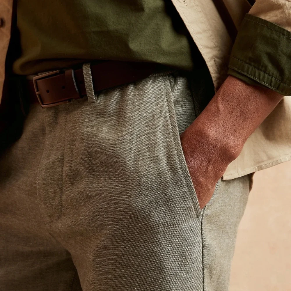 Banana Republic Men's Olive Linens